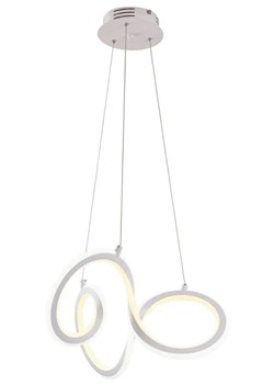 Biała nowoczesna lampa wisząca LED - S005-Uvex ze sklepu Edinos.pl w kategorii Lampy wiszące - zdjęcie 186426366