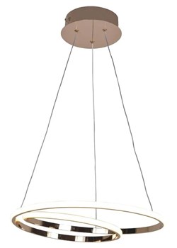 Lampa wisząca LED serpentyna różowe złoto - S012-Mezo ze sklepu Edinos.pl w kategorii Lampy wiszące - zdjęcie 186426378