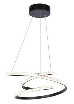 Czarna lampa wisząca LED wstęga - S042-Grifo - id: 17650 - marki Lumes - 186426415 Czarna lampa wisząca LED wstęga - S042-Grifo ze sklepu Edinos.pl w kategorii Lampy wiszące - zdjęcie 186426415