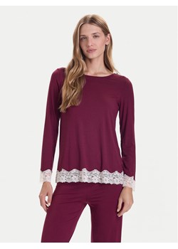 United Colors Of Benetton Koszulka piżamowa 3Z123M07X Bordowy Regular Fit ze sklepu MODIVO w kategorii Piżamy damskie - zdjęcie 186427245