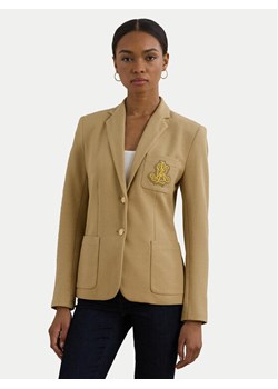 Lauren Ralph Lauren Marynarka 200797305013 Beżowy Regular Fit ze sklepu MODIVO w kategorii Marynarki damskie - zdjęcie 186427246