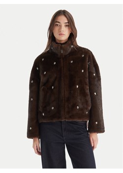 ViCOLO Futro TF0047 Brązowy Regular Fit ze sklepu MODIVO w kategorii Futra damskie - zdjęcie 186427269
