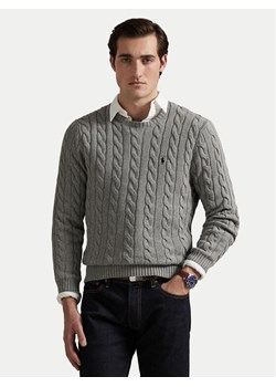 Polo Ralph Lauren Sweter 710775885013 Szary Regular Fit ze sklepu MODIVO w kategorii Swetry męskie - zdjęcie 186427278