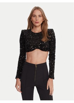 Elisabetta Franchi Bluzka TO-046-57E2-V370 Czarny Slim Fit ze sklepu MODIVO w kategorii Bluzki damskie - zdjęcie 186427326