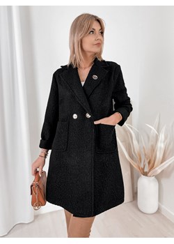 płaszcz boucle melinda czarny one size ze sklepu UBRA w kategorii Płaszcze damskie - zdjęcie 186428666