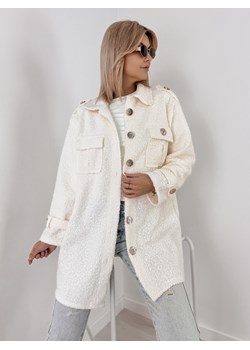 płaszcz boucle elinna ecru one size ze sklepu UBRA w kategorii Płaszcze damskie - zdjęcie 186428688