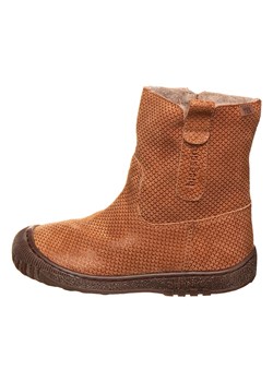 bisgaard Skórzane botki w kolorze jasnobrązowym ze sklepu Limango Polska w kategorii Buty zimowe dziecięce - zdjęcie 186429467