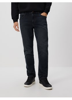 Reserved - Jeansy slim fit z efektem sprania - granatowy ze sklepu Reserved w kategorii Jeansy męskie - zdjęcie 186430009