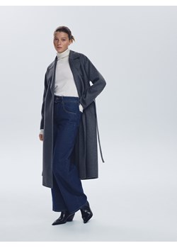 Reserved - Jeansy wide leg z wiązaniem - indigo jeans ze sklepu Reserved w kategorii Jeansy damskie - zdjęcie 186430778