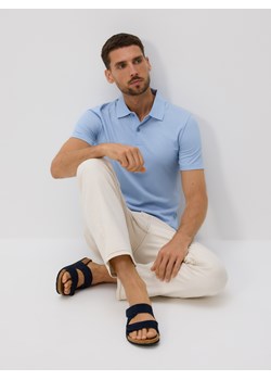 Reserved - Koszulka polo regular - jasnoniebieski ze sklepu Reserved w kategorii T-shirty męskie - zdjęcie 186431216
