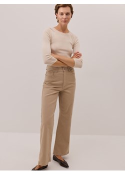 Reserved - Jeansy wide leg - beżowy ze sklepu Reserved w kategorii Jeansy damskie - zdjęcie 186431239