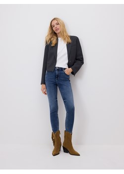 Reserved - Jeans slim fit mid rise - niebieski ze sklepu Reserved w kategorii Jeansy damskie - zdjęcie 186431555