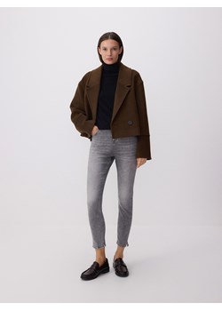 Reserved - Jeansy slim push up - jasnoszary ze sklepu Reserved w kategorii Jeansy damskie - zdjęcie 186431829
