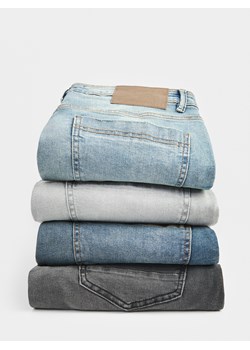 Reserved - Jeansy slim z efektem sprania - indigo jeans ze sklepu Reserved w kategorii Jeansy męskie - zdjęcie 186432286