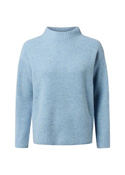 Marie Lund Sweter damski z dzianiny merino Kobiety Wełna merino jasnoniebieski marmurkowy ze sklepu vangraaf w kategorii Swetry damskie - zdjęcie 186432459