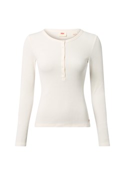Levi's Damska koszulka z długim rękawem Kobiety Bawełna écru wypukły wzór tkaniny ze sklepu vangraaf w kategorii Bluzki damskie - zdjęcie 186432469