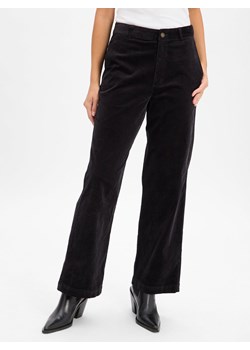 Franco Callegari Damskie spodnie sztruksowe Kobiety Bawełna czarny jednolity ze sklepu vangraaf w kategorii Spodnie damskie - zdjęcie 186432509