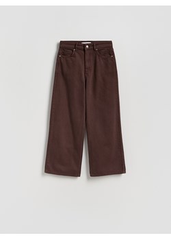 Reserved - Jeansy culotte - dark grey jeans ze sklepu Reserved w kategorii Jeansy damskie - zdjęcie 186436039