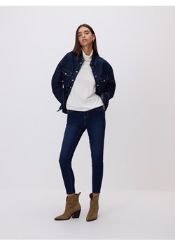 Reserved - Jeansy slim fit push up - granatowy ze sklepu Reserved w kategorii Jeansy damskie - zdjęcie 186436129