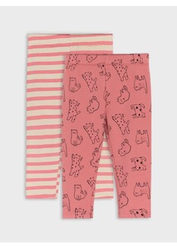 Sinsay - Legginsy 2 pack - różowy ze sklepu Sinsay w kategorii Spodnie i półśpiochy - zdjęcie 186437956