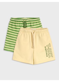 Sinsay - Szorty 2 pack - zielony ze sklepu Sinsay w kategorii Spodenki chłopięce - zdjęcie 186437996