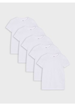 Sinsay - Koszulki 5 pack - biały ze sklepu Sinsay w kategorii T-shirty chłopięce - zdjęcie 186438016