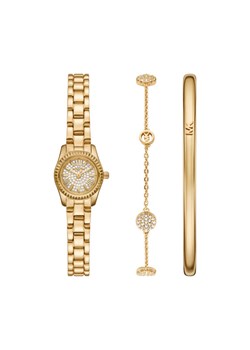 Zestaw zegarek i bransoletka Michael Kors Lexington Set MK4944SET Złoty ze sklepu eobuwie.pl w kategorii Zegarki - zdjęcie 186438096