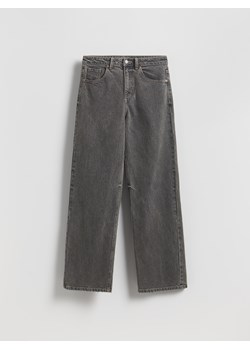 Reserved - Jeansy wide leg - szary - id: 769FZ-90J - marki Reserved - 186440085 Reserved - Jeansy wide leg - szary ze sklepu Reserved w kategorii Jeansy damskie - zdjęcie 186440085