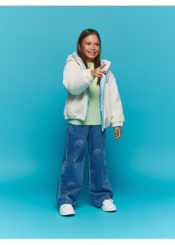 Reserved - Jeansy wide leg Lilo i Stitch - niebieski ze sklepu Reserved w kategorii Spodnie dziewczęce - zdjęcie 186440207