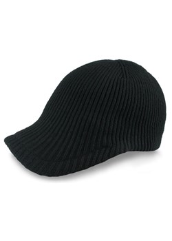 Przejściowy Dzianinowy Kaszkiet Męski - Pako Jeans - Czarny CPAPJNSDASZEKdzianinowaCZ ze sklepu JegoSzafa.pl w kategorii Czapki z daszkiem męskie - zdjęcie 186440575