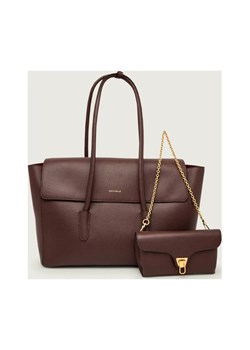 Coccinelle Skórzana shopperka 2w1 Double Beat ze sklepu Gomez Fashion Store w kategorii Torby Shopper bag - zdjęcie 186441366