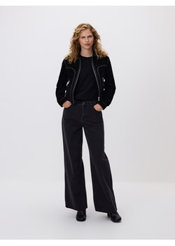 Reserved - Jeansy wide leg - czarny - id: 532GE-99J - marki Reserved - 186443436 Reserved - Jeansy wide leg - czarny ze sklepu Reserved w kategorii Jeansy damskie - zdjęcie 186443436