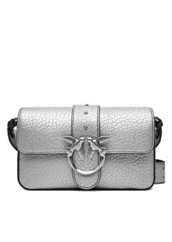 Torebka PINKO Love One Mini Slouchy Fl AI 25-26 PLTT 104340 A2JT Srebrny ze sklepu eobuwie.pl w kategorii Torebki damskie - zdjęcie 186444537