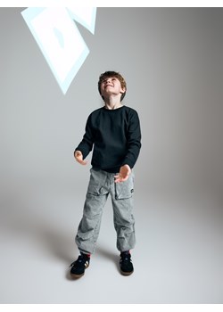 Reserved - Bawełniane spodnie parachute - jasnoszary ze sklepu Reserved w kategorii Spodnie chłopięce - zdjęcie 186445117