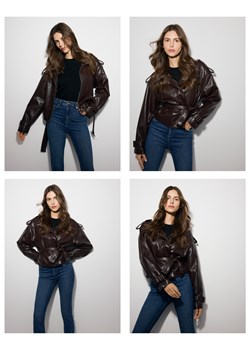 Reserved - Jeansy slim fit z przetarciami - granatowy - id: 754FZ-59J - marki Reserved - 186445419 Reserved - Jeansy slim fit z przetarciami - granatowy ze sklepu Reserved w kategorii Jeansy damskie - zdjęcie 186445419