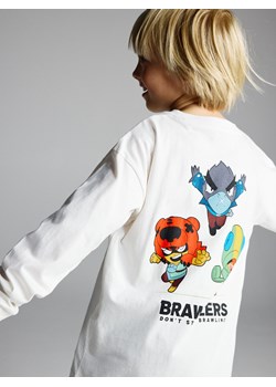 Reserved - Longsleeve Brawl Stars - złamana biel - id: 9887K-01X - marki Reserved - 186445636 Reserved - Longsleeve Brawl Stars - złamana biel ze sklepu Reserved w kategorii T-shirty chłopięce - zdjęcie 186445636