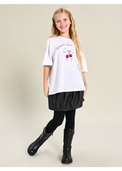 Sinsay - Koszulka - kremowy - id: 022CF-01X - marki Sinsay - 186447138 Sinsay - Koszulka - kremowy ze sklepu Sinsay w kategorii Bluzki dziewczęce - zdjęcie 186447138