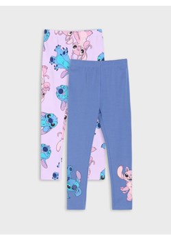 Sinsay - Legginsy 2 pack Stitch - fioletowy ze sklepu Sinsay w kategorii Spodnie dziewczęce - zdjęcie 186447155
