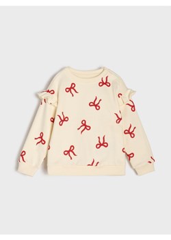 Sinsay - Bawełniana bluza crewneck - kremowy - id: 168FT-01X - marki Sinsay - 186447179 Sinsay - Bawełniana bluza crewneck - kremowy ze sklepu Sinsay w kategorii Bluzy i swetry - zdjęcie 186447179