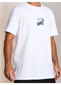 Sinsay - Bawełniana koszulka z nadrukiem - biały ze sklepu Sinsay w kategorii T-shirty męskie - zdjęcie 186447397