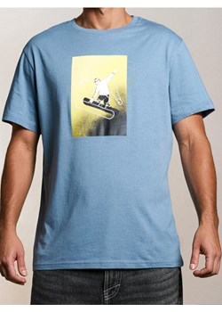 Sinsay - Bawełniana koszulka z nadrukiem - szary ze sklepu Sinsay w kategorii T-shirty męskie - zdjęcie 186447399