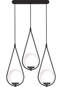 Czarna potrójna lampa wisząca nad stół - S054-Maestor ze sklepu Edinos.pl w kategorii Lampy wiszące - zdjęcie 186447469