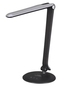 Srebrna nowoczesna lampka do biurka LED - S262-Mięta ze sklepu Edinos.pl w kategorii Lampy stołowe - zdjęcie 186447547