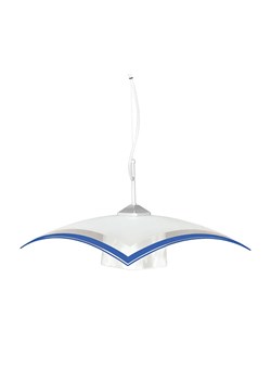 Biało-niebieska kuchenna lampa wisząca - S564-Grotto ze sklepu Edinos.pl w kategorii Lampy wiszące - zdjęcie 186447646