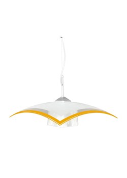 Biało-pomarańczowa lampa wisząca do jadalni - S564-Grotto ze sklepu Edinos.pl w kategorii Lampy wiszące - zdjęcie 186447649
