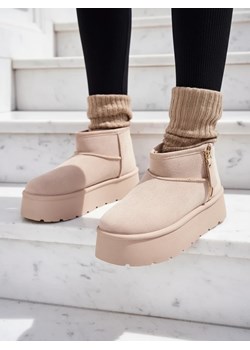 Royalfashion Buty a'la śniegowce damskie na platformie Delgadi ze sklepu royalfashion.pl w kategorii Śniegowce damskie - zdjęcie 186447977