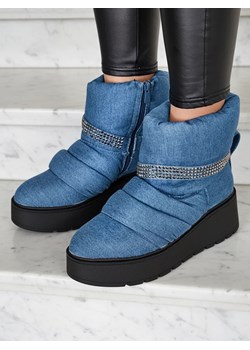 Royalfashion Śniegowce damskie na koturnie Renosi ze sklepu royalfashion.pl w kategorii Śniegowce damskie - zdjęcie 186447987