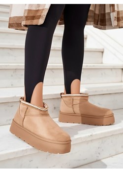 Royalfashion Krótkie buty a'la śniegowce damskie Xoalla ze sklepu royalfashion.pl w kategorii Śniegowce damskie - zdjęcie 186448009