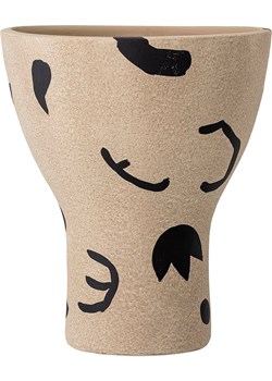Bloomingville Wazon &quot;Nans&quot; w kolorze beżowo-czarnym - wys. 27 x Ø 23 cm ze sklepu Limango Polska w kategorii Wazony - zdjęcie 186449879