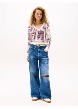 TOMMY JEANS Sweter w kolorze czerwono-biało-granatowym ze sklepu Limango Polska w kategorii Swetry damskie - zdjęcie 186450368